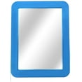 thumbnail image 1 of Fundik 1 Pack Rounded Corner Mirror With Sticky Back Magnet 5” x 7” For Cabinet Bathroom Kids Use - Blue, 1 of 5