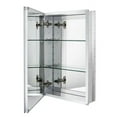 thumbnail image 1 of Fundin Aluminum Medicine Cabinet with Beveled Edge Double Sided Mirror Door, Recess Mount Only, 15 x 24 Inch, 1 of 6