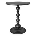 thumbnail image 1 of Funecy Metal Small End Table,Vintage Matte Black Round Side Table Nightstand for Bedside,Small Accent Pedestal Table for Living Room, 1 of 9