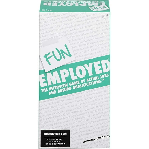 Funemployed Interview Card Game of Actual Jobs & Absurd Qualifications for Game Night