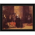 thumbnail image 1 of Funerailles de Guillaume le Conquerant 36x28 Large Black Ornate Wood Framed Canvas Art by Jean Paul Laurens, 1 of 2