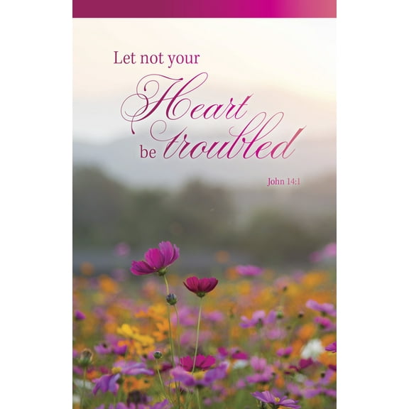 Funeral Bulletin: Let Not (Package of 100): John 14:1 (Kjv), (Paperback)