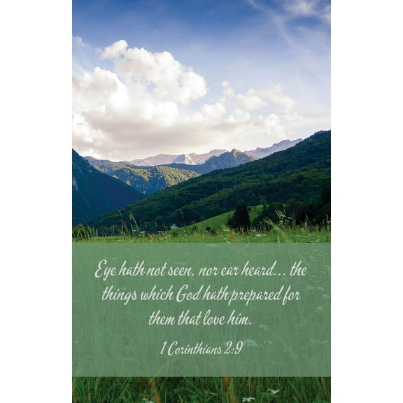 Funeral Bulletin: The Things (Package of 100): 1 Corinthians 2:9 (Kjv), (Paperback)