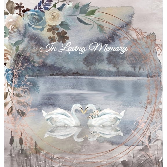 Funeral Guest Book, "In Loving Memory", Memorial Guest Book, Condolence Book, Remembrance Book for Funerals or, (Hardcover)