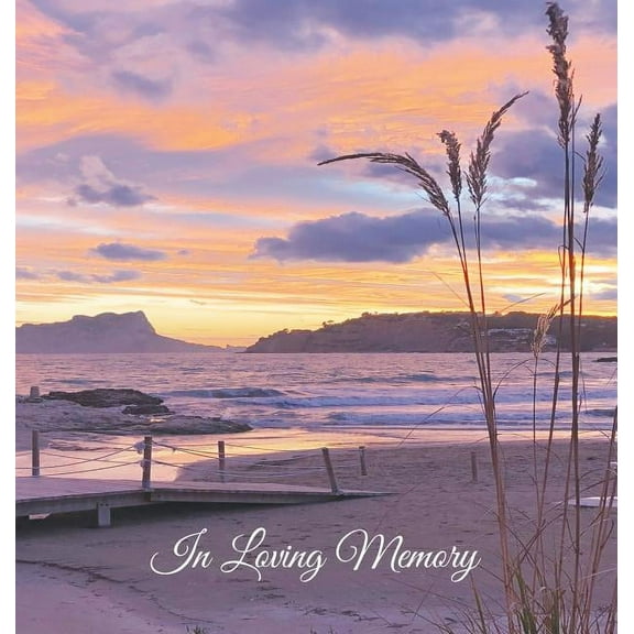 Funeral Guest Book, "In Loving Memory" Memorial Service Guest Book, Condolence Book, Remembrance Book for Funerals or Wake: HARD COVER. A lasting keep (Hardcover)