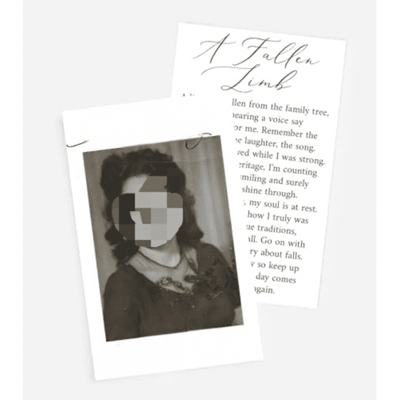 Funeral Memorial Prayer Cards, Double-Sided, Photo Personalized with Prayer, Poem, Memory Card, Celebration of Life Bereavement Poems, Comfort, Remembrance, Sympathy, Funeral Favors$$Office