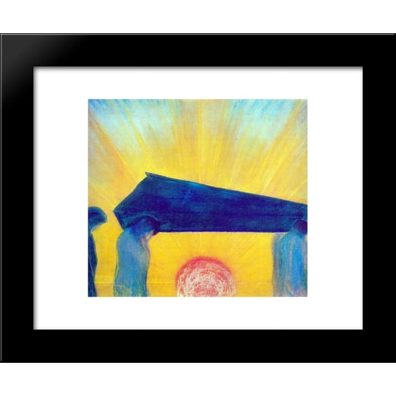 Funeral Symphony (II) 20x24 Framed Art Print by Mikalojus Ciurlionis