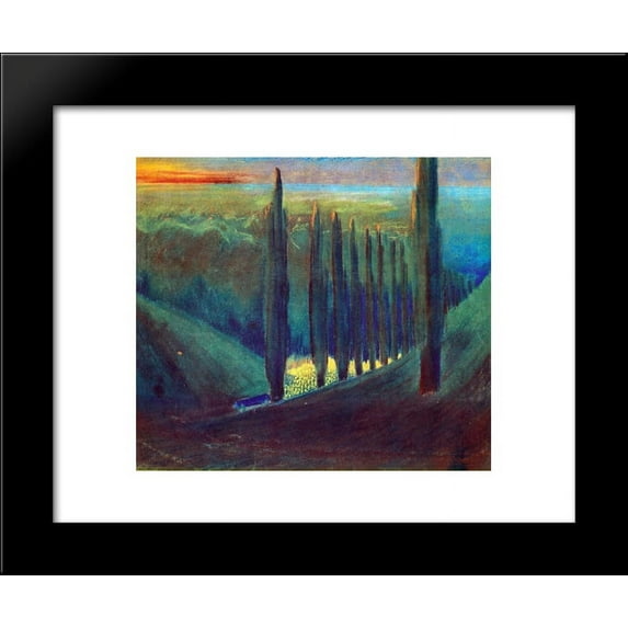 Funeral Symphony (IV) 20x24 Framed Art Print by Mikalojus Ciurlionis