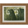 thumbnail image 1 of Funeral in Brittany 24x18 Gold Ornate Wood Framed Canvas Art by Charles Cottet, 1 of 2