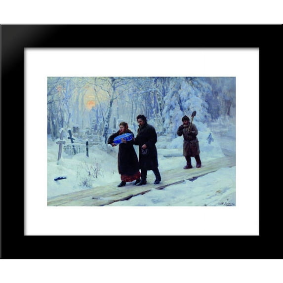 Funeral of Firstborn 20x24 Framed Art Print by Mykola Yaroshenko