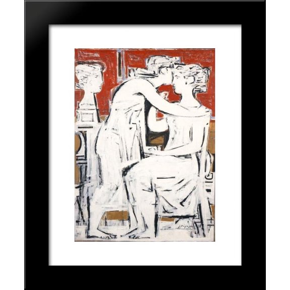 Funerary composition 20x24 Framed Art Print by Moralis, Yiannis