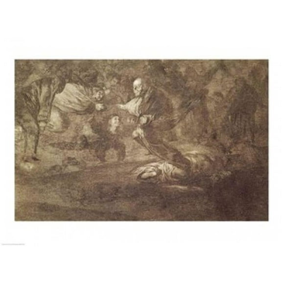 Funereal Riddle Poster Print by Francisco De Goya - 36 x 24 in. - Large