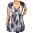 thumbnail image 1 of Funfash Plus Size Clothing for Women Slimming Rhinestones Empire Waist Top, 1 of 4