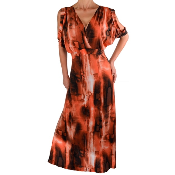 Funfash Plus Size Women Black Cold Open Shoulders Dress Made in USA