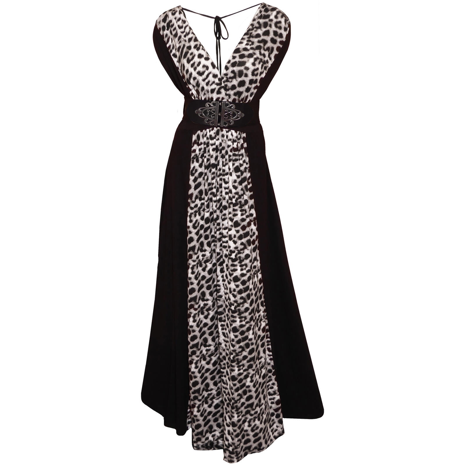 black and white formal plus size dress Amelia Gown Black and White Faille M / Black