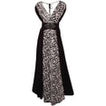 thumbnail image 1 of Funfash Plus Size Women Black White Gray Long Cocktail Maxi Dress Made in USA, 1 of 3