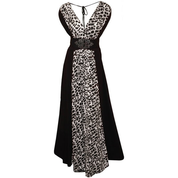 Funfash Plus Size Women Black White Gray Long Cocktail Maxi Dress Made in USA