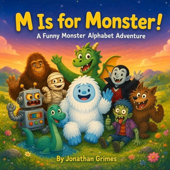 Funfirst ABC Books M is for Monster!: A Funny Monster Alphabet Book for Kids, (Paperback)