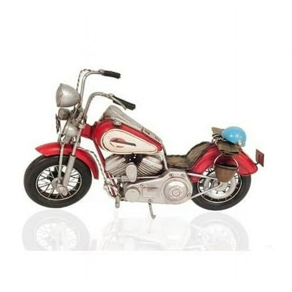 Funforever Handmade Harley-Davidson Motorcycle, Metal Red