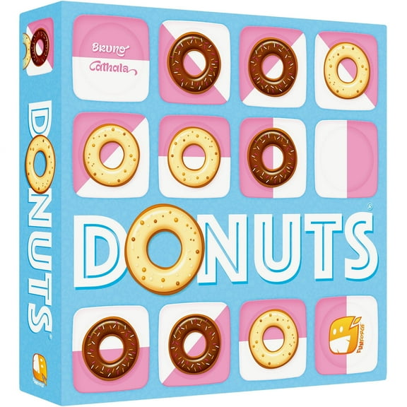 Funforge: Donuts - The Tasty & Tactical Clash For 2 Players, Placement Board Game, Abstract Adult & Family Game, Ages 8+, 10-15 Min
