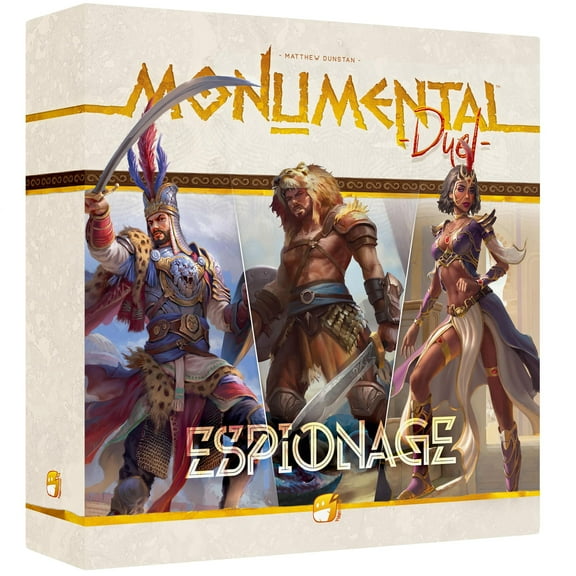 Funforge: Monumental Duel - Espionage - Civilization Deck-Building Board Game, Strategy Game, Combine Or Standalone, Ages 10+, 2 Players, 60-90 Min