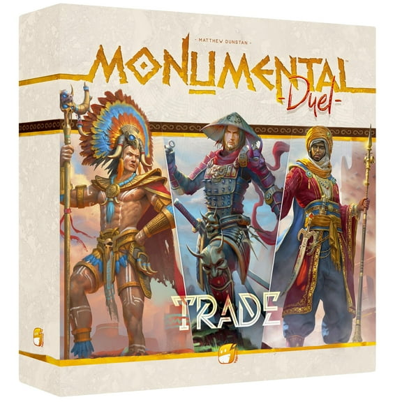 Funforge: Monumental Duel - Trade - Civilization Deck-Building Board Game, Strategy Game, Combine Or Standalone, Ages 10+, 2 Players, 60-90 Min