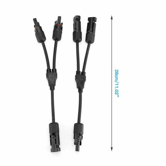 FungLam (1 to 4) Solar Panel Y Branch Cable Connection Waterproof Adapter Connector Extension