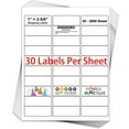 thumbnail image 1 of FungLam 100 Sheets 1" x 2 5/8" Address Mailing Labels Sheet 30Labels/Sheet FBA SKU Labels Adhesive(3000Labels), 1 of 4