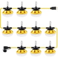 thumbnail image 1 of FungLam 100FT Construction Lights String, 100W 10000LM Industrial LED String Work Lights IP65 Waterproof Super Bright for Construction Sites Temporary Work Jobsites Outdoor String Lights, 1 of 12