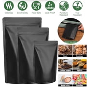 FungLam 100Pack 3.5X5.1in/9x13cm Matte Mylar Zip Lock Pouches Food Grade Resealable Stand Up Candy Bags