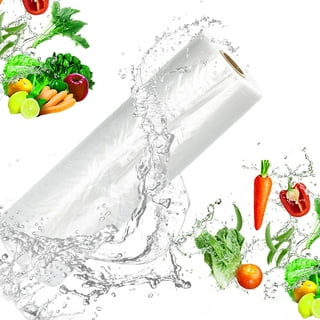 Tapsin 12x20 Plastic Produce Bags on a Roll - Clear Plastic Bags for Food,  Vegetable, Fruits, Bread, Pet Bags and Grocery Clear Bag- 350 Bags/roll (1