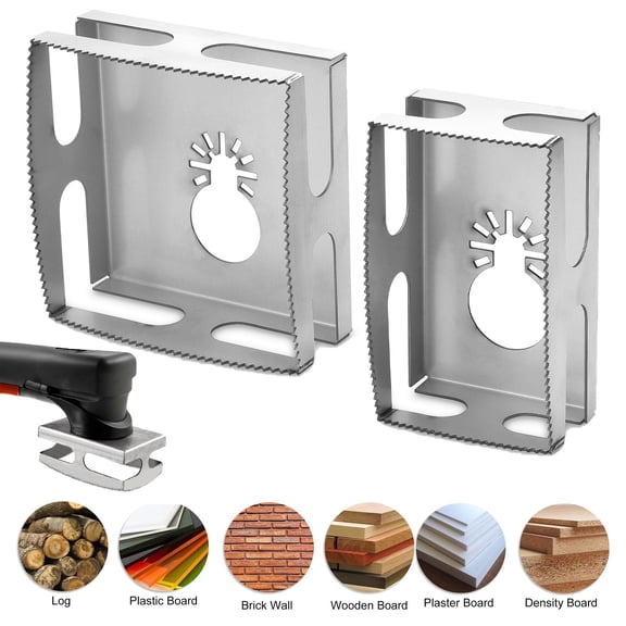 FungLam  2Pcs Drywall Outlet Slot Cutter Oscillating Tool to Cut in Single Gang Wall Box