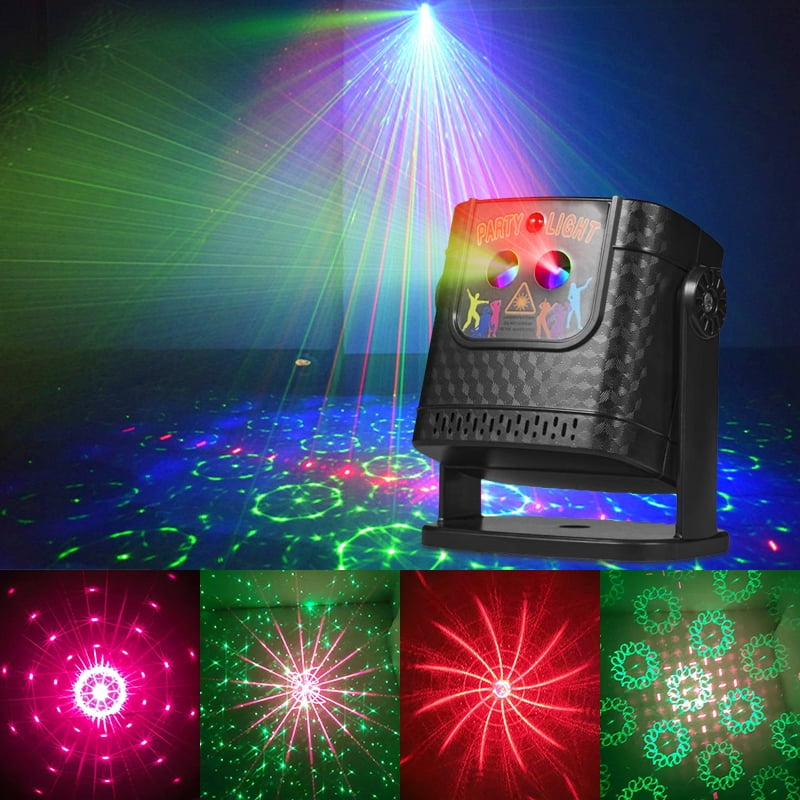 FungLam 60Pattern Laser Projector LED Stage Light RGB Disco DJ KTV Show ...