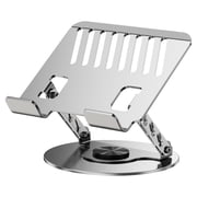 FungLam Adjustable Foldable Laptop Stand Aluminum Notebook Riser Computer Holder Desk