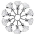 thumbnail image 1 of FungLam Crystal Cabinet Knobs, 10 Pcs 30mm Diamond Shape Pulls Handles for Cabinets Drawer Dresser (Clear), 1 of 6