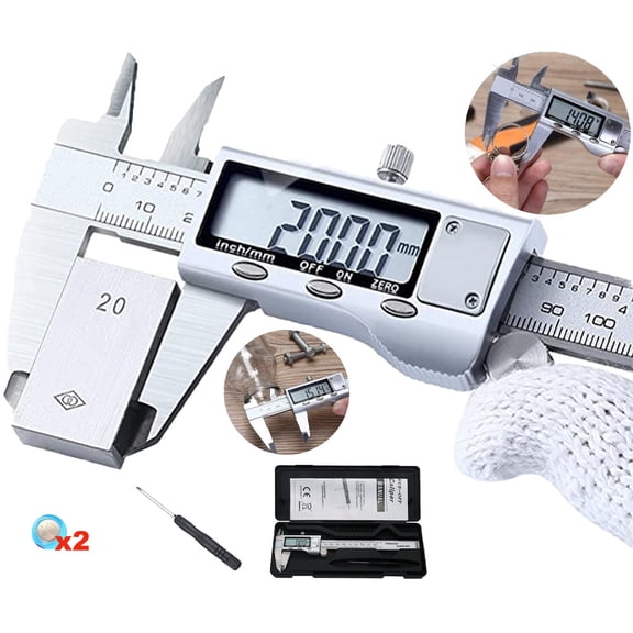 FungLam  Digital Caliper Micrometer LCD Gauge Vernier Electronic Measuring Tool 6" 150mm