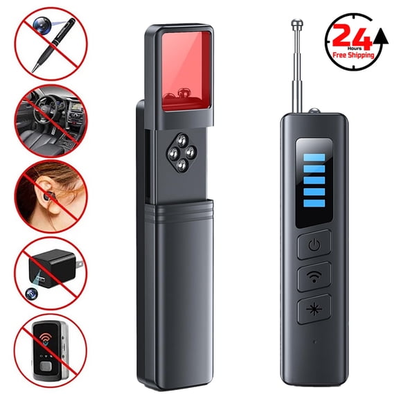 FungLam Hidden Camera Detectors, Spy Camera Detector with RF Signal & Infrared Detection for Wireless Cameras, GPS Trackers, Privacy Protection, Portable Travel Safety Tool