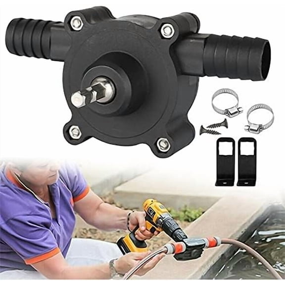 FungLam Home Electric Drill Drive Self Priming Pump Water Oil Fluid Transfer Pumps Tools