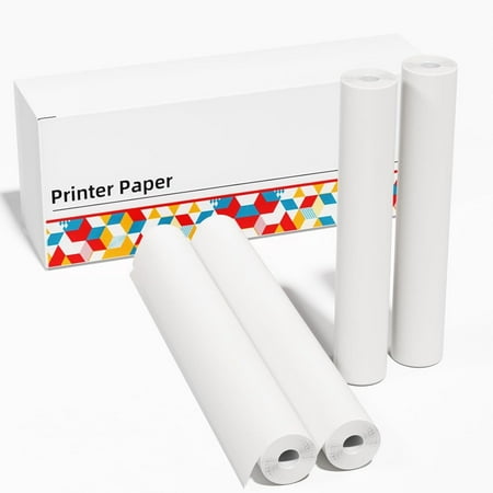 FungLam M832 M834 Portable Printer Thermal Paper, US Letter Thermal Paper - 8.5'' x 11'', Advance Thermal Printing, Thermal Roll Paper Compatible with M08F M832 M834 Portable Printer, 4 Rolls
