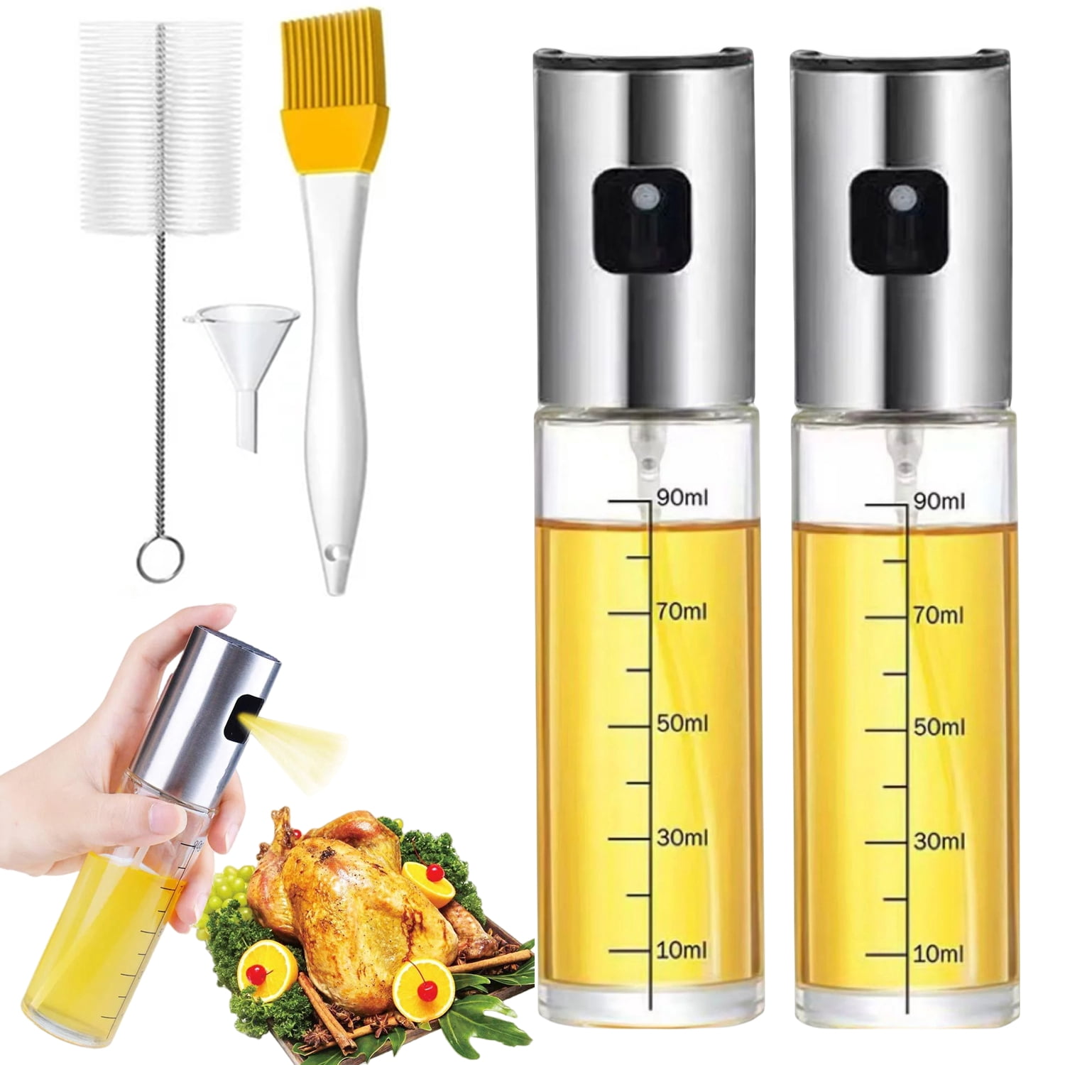 FungLam Oil Sprayer for Cooking, Olive Oil Spritzer, 100ml Oil Sprayer