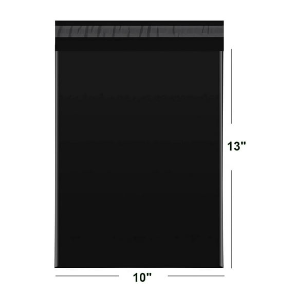 FungLam Poly Mailers 10X13 100 Pcs, Durable Shipping Bags for Clothes, Plastic Mailers Poly Bags for Small Business, Thick and Tear-proof Mailing Envelope Bags (Black)