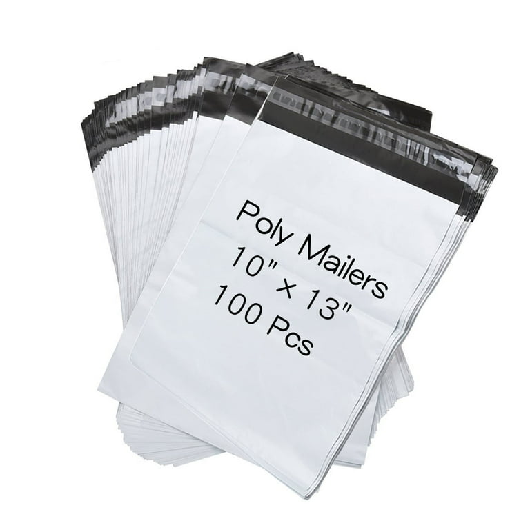 FungLam 10x13 Poly Mailers 100 Pack, Waterproof, Durable, Self 