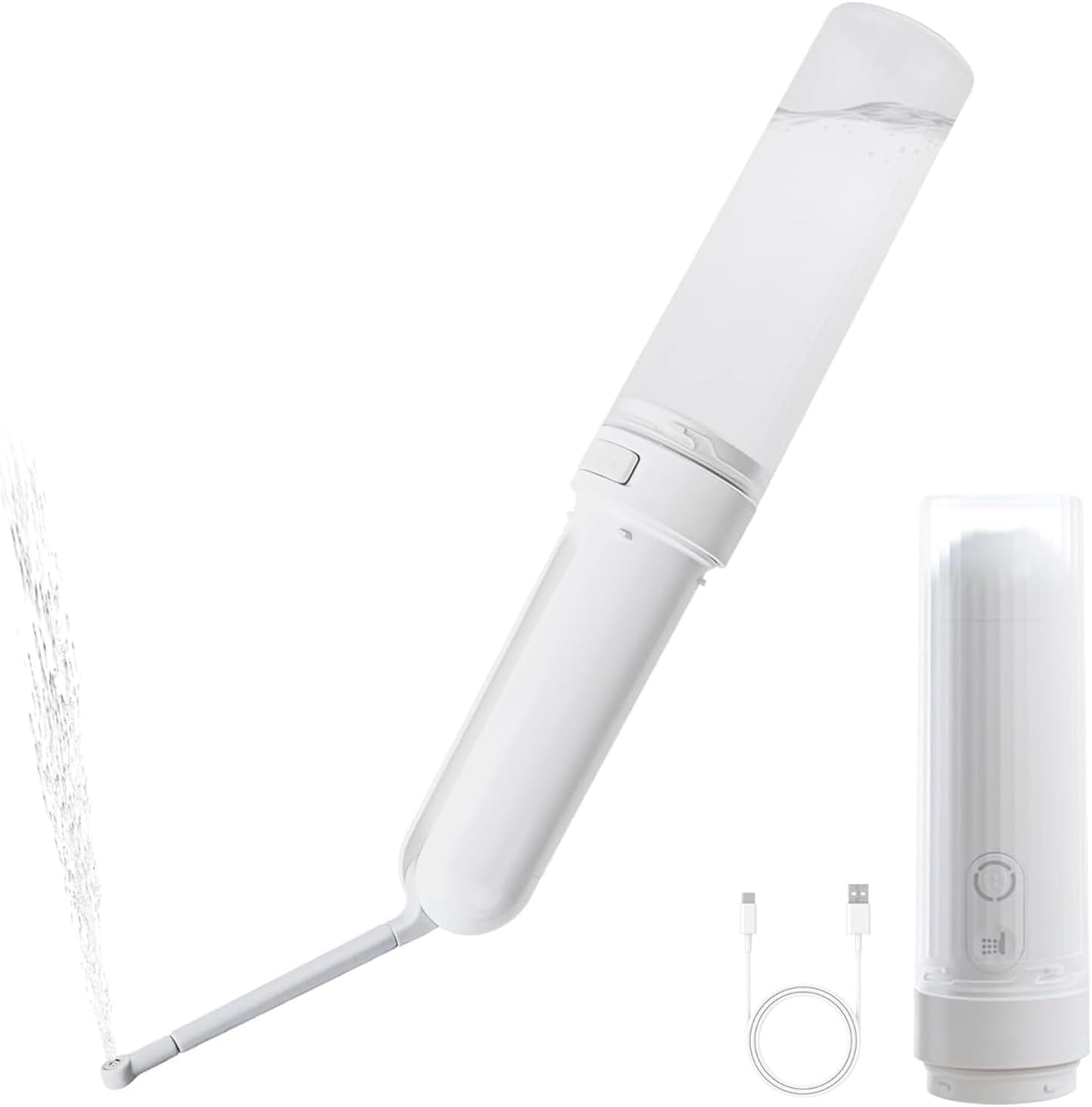 FungLam  Portable Bidet, Efficient Handheld Travel Bidet, IPX6 Waterproof 3 Modes Switching Removable Nozzle 180°Adjustable Angle 320ML Kettle, Rechargeable Smart Men Women Personal Hygiene Cleaner