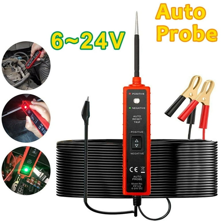 Car Circuit Tester With LED Light - 6V-24V Automotive Test Light For Electrical Diagnosis