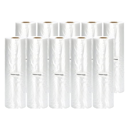 FungLam Produce Bags Roll, Food Storage Clear Bags, 16" x 20", 350 Bags per Roll (10 Rolls)
