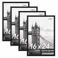 thumbnail image 1 of FungYuan 16x24 Black Plastic Picture Frames Set of 4, Lightweight Poster Frames for Photos, Prints and Gallery Wall, 1 of 6