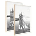 thumbnail image 1 of FungYuan 2 PACK 12x16 Wood Picture Frame Set,Gallery Wall Photo Frames,Poster frame,Brown, 1 of 10