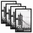 thumbnail image 1 of FungYuan 20x30 Black Plastic Picture Frames Set of 4, Lightweight Poster Frames for Photos, Prints and Gallery Wall, 1 of 6