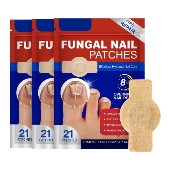 Fungal Nail Patches, 2025 New Fungal Nail Treatment Patches, Nail Repair Patches,Multi-Purpose Toenail Repair Treatment Pads,Toenail Patches, Antifungal Nail Treatment (3BOX)