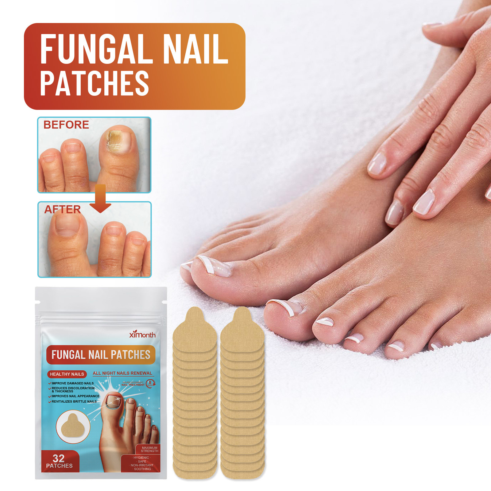 Fungal Nail Patches Nail Fungus Relief Extra Strength Toenail Fungus
